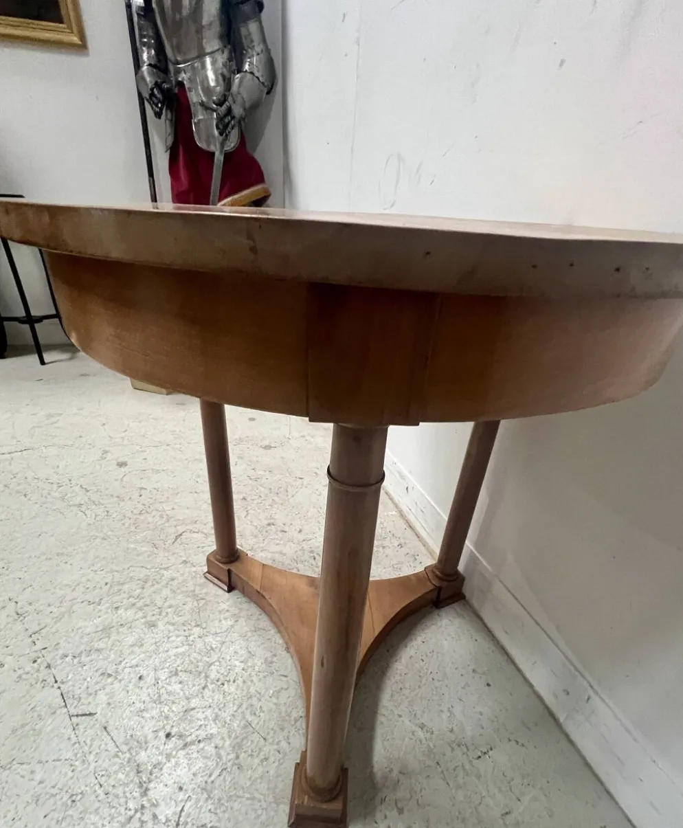 Guéridon rond de style Empire en merisier XIX siècle