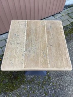 guéridon table fer métal jardin bistrot 70 s vintage