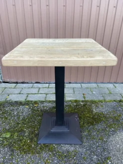 guéridon table fer métal jardin bistrot 70 s vintage