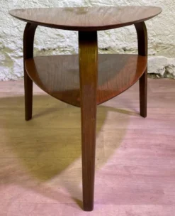 Guéridon tripode Bow Wood par Steiner