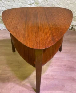 Guéridon tripode Bow Wood par Steiner
