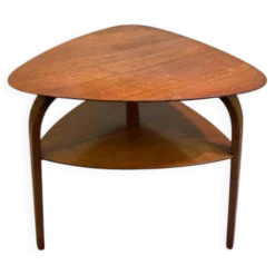 Guéridon tripode Bow Wood par Steiner