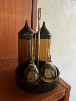 Guzzini, Service à condiments, Luigi Massoni, space age, 70s