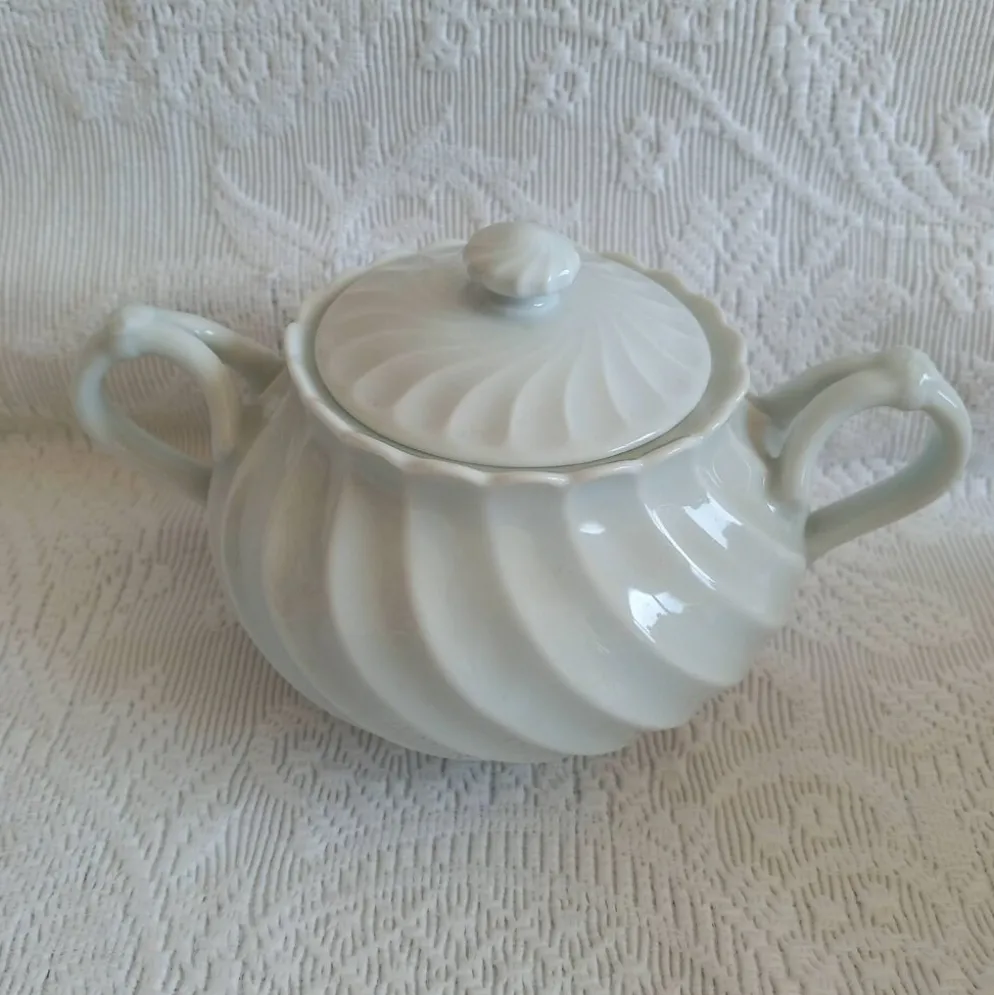 Haviland Limoges service à café Torse blanc doré 20 pièces 8 tasses
