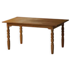 Henning Kjærnulf, table de salle à manger rectangulaire en Oak, modernité danoise du milieu du siècle, années 1960