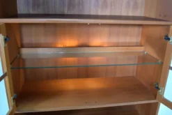 Highboard par Dyrlund vitrine en teck scandinave des années 1970 danoise