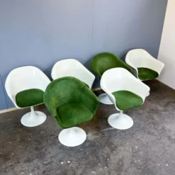 Icônes de design de l'ère spatiale : ensemble de salle à manger 'Set-Line' par K. Schäfer pour Lübke, années 1960.