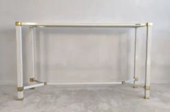 Iconique console à entretoise signée Pierre Vandel Paris