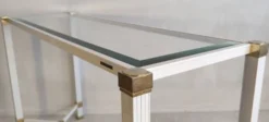 Iconique console à entretoise signée Pierre Vandel Paris