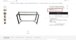 Iconique console à entretoise signée Pierre Vandel Paris
