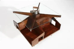 Ico Parisi table basse, bar modèle Itri