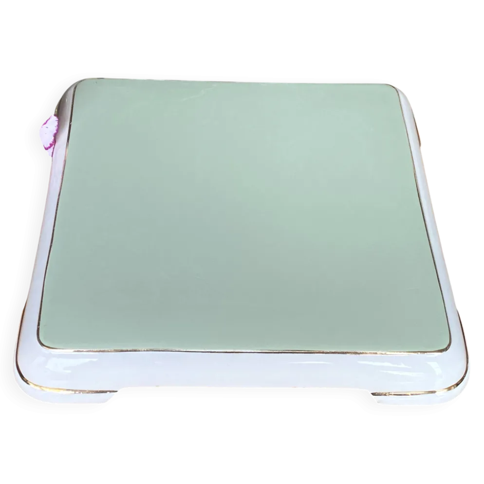Important dessous de plat Vintage faïence Villeroy & Boch vert céladon