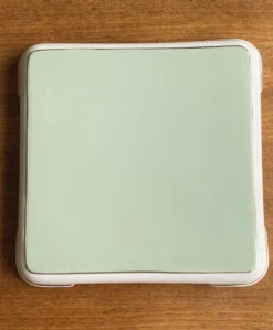 Important dessous de plat Vintage faïence Villeroy & Boch vert céladon
