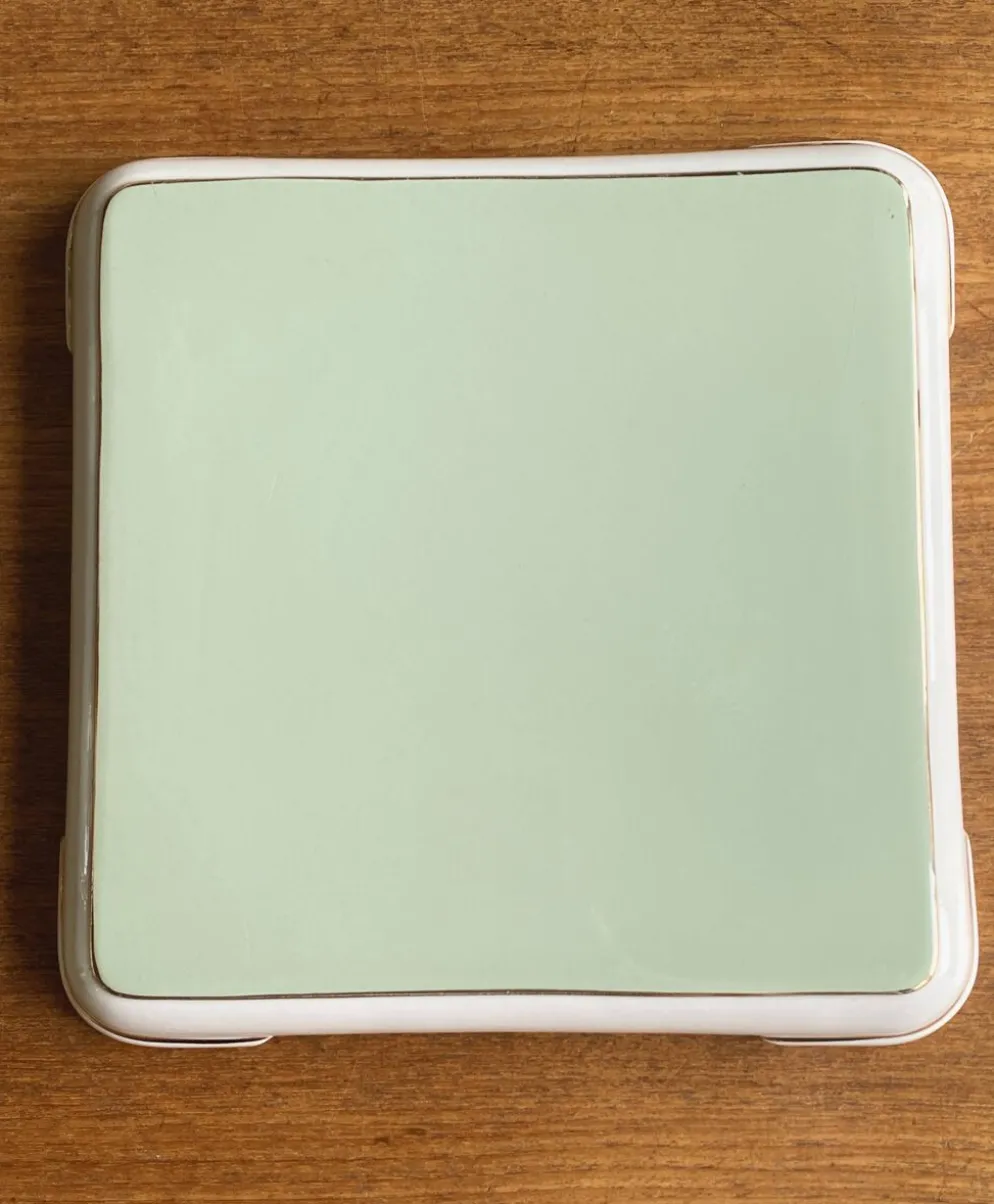 Important dessous de plat Vintage faïence Villeroy & Boch vert céladon