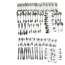 Important lot couverts 118 pièces métal argenté Ercuis, Christofle XXème