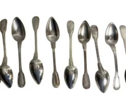 Important lot couverts 118 pièces métal argenté Ercuis, Christofle XXème