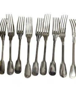Important lot couverts 118 pièces métal argenté Ercuis, Christofle XXème