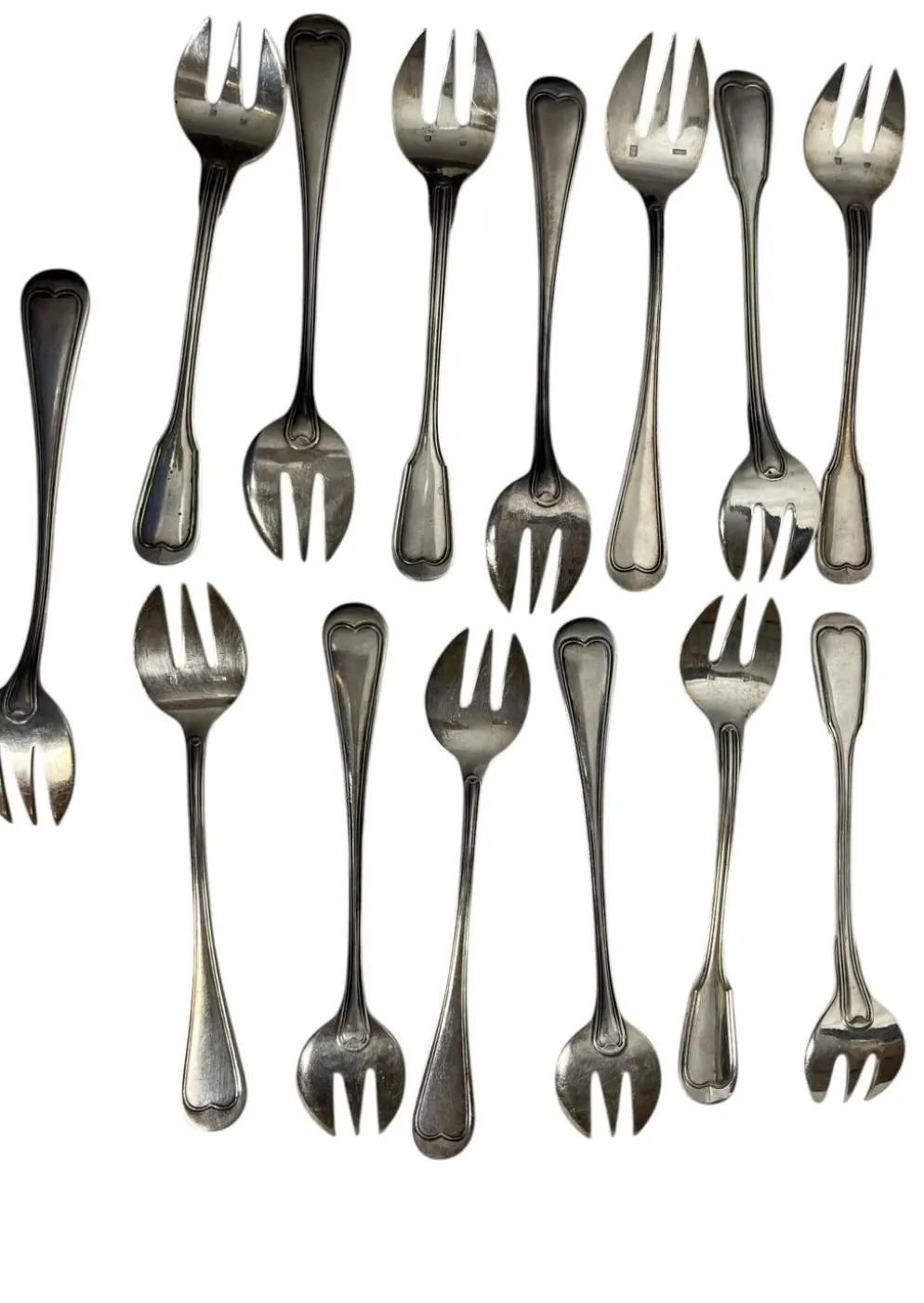 Important lot couverts 118 pièces métal argenté Ercuis, Christofle XXème