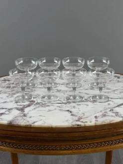 Important service de verres en cristal Baccarat, 43 pièces, XXe Siècle