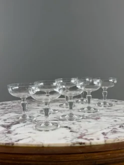 Important service de verres en cristal Baccarat, 43 pièces, XXe Siècle