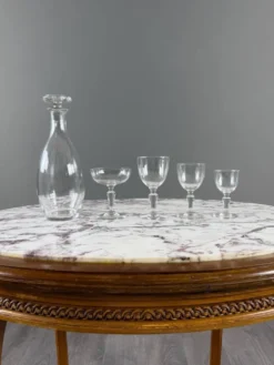 Important service de verres en cristal Baccarat, 43 pièces, XXe Siècle