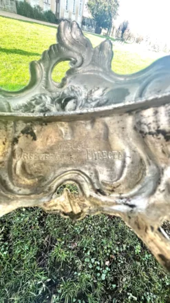 Jardinière en argent massif, centre de table Art Nouveau français