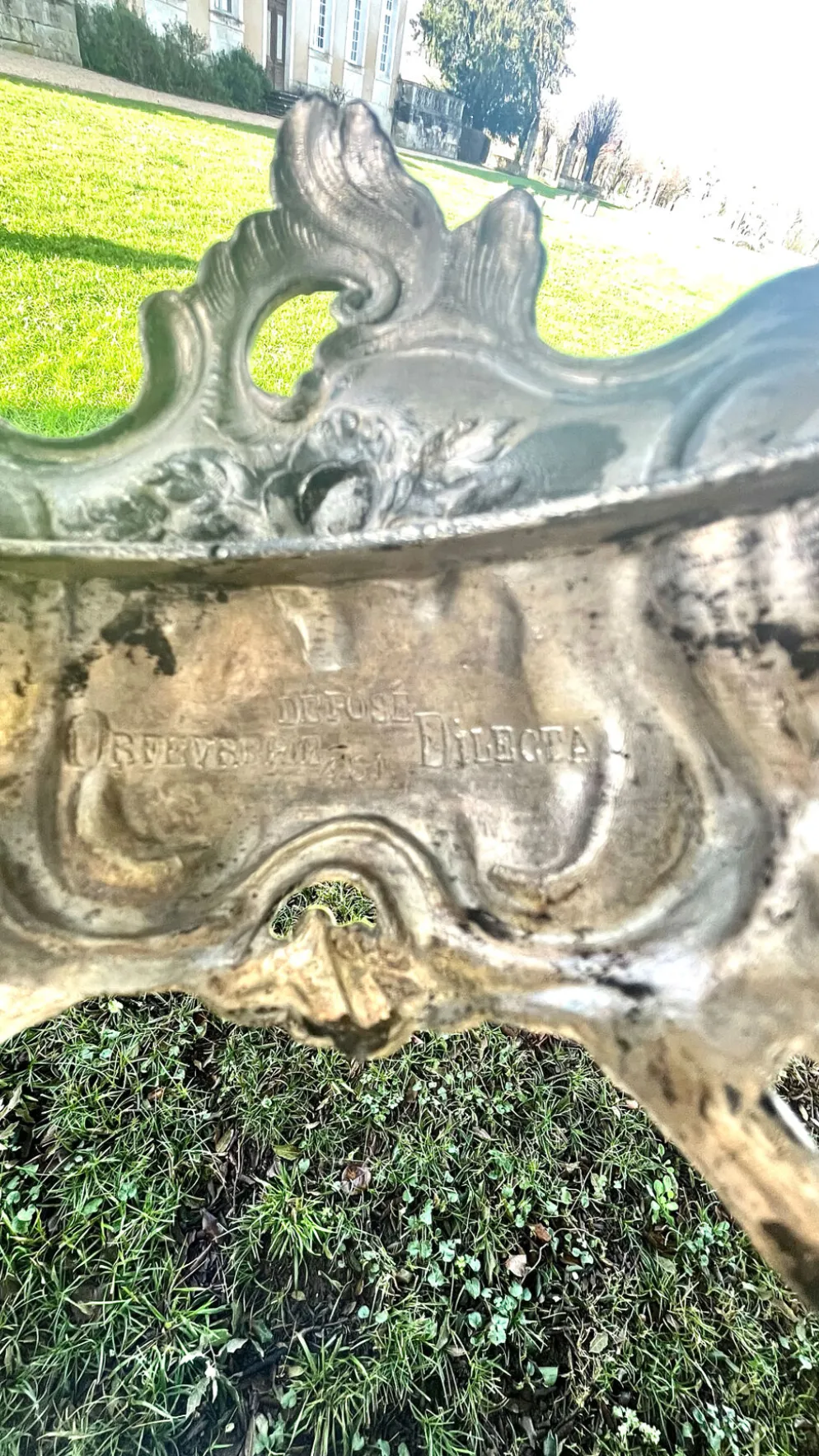 Jardinière en argent massif, centre de table Art Nouveau français