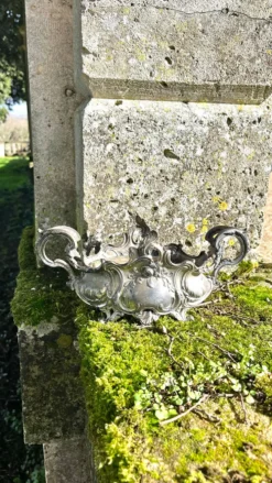 Jardinière en argent massif, centre de table Art Nouveau français