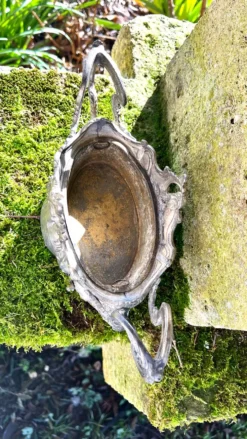 Jardinière en argent massif, centre de table Art Nouveau français
