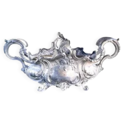 Jardinière en argent massif, centre de table Art Nouveau français