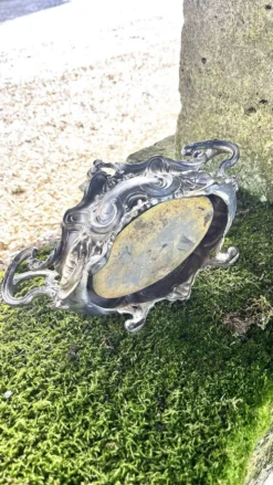 Jardinière en argent massif, centre de table Art Nouveau français