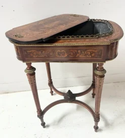 Jardinière Napoléon III en bois de placage XIX siècle
