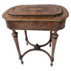 Jardinière Napoléon III en bois de placage XIX siècle