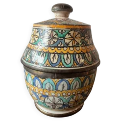 Jarre à beurre Jobbana Maroc - faïence original de Fès