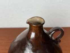 Jarre en céramique de studio allemande Mid-Century Modern avec tasses par Melitta Teubner, années 1960, ensemble de 4