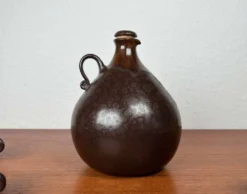 Jarre en céramique de studio allemande Mid-Century Modern avec tasses par Melitta Teubner, années 1960, ensemble de 4