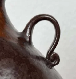 Jarre en céramique de studio allemande Mid-Century Modern avec tasses par Melitta Teubner, années 1960, ensemble de 4