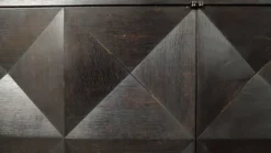 Jean Batenburg pour buffet brutaliste en chêne ébène, Belgique, années 1960.