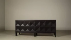 Jean Batenburg pour buffet brutaliste en chêne ébène, Belgique, années 1960.