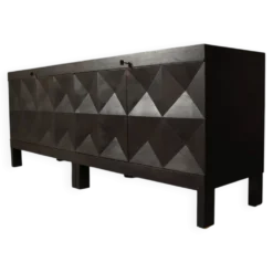 Jean Batenburg pour buffet brutaliste en chêne ébène, Belgique, années 1960.