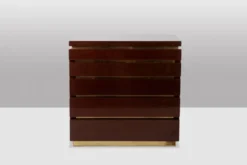 Jean-Claude Mahey. Commode en bois laqué. Années 1970-80.