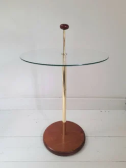 Jolie petite table d'appoint italienne 80s