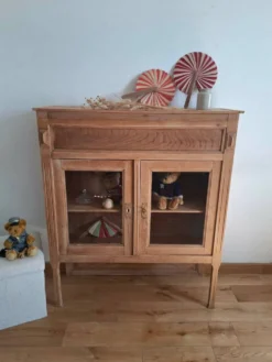 Joli haut de buffet vitrine esprit campagne