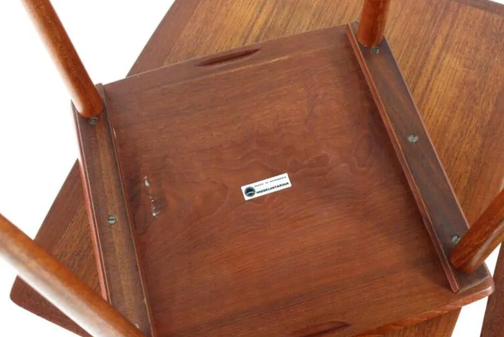 Jørgen Aakjær Jørgensen pour les tables gigognes Møbelintarsia - design danois