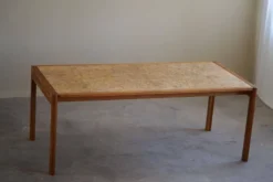 Jørgen Bækmark, Table de salle à manger en Oak & Cork, Danish Mid Century Modern, 1960s