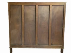 Jules Leleu–Armoire basse modèle Présidentiel, 1955–Marqueterie sycomo