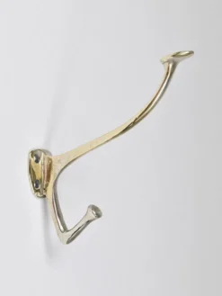 Jusqu'à 6 crochets muraux en nickel et laiton Art Nouveau Adolf Loos Café Capua Vienne, années 1900