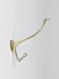 Jusqu'à 6 crochets muraux en nickel et laiton Art Nouveau Adolf Loos Café Capua Vienne, années 1900