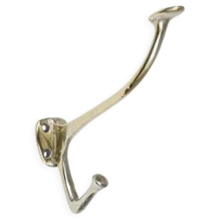 Jusqu'à 6 crochets muraux en nickel et laiton Art Nouveau Adolf Loos Café Capua Vienne, années 1900