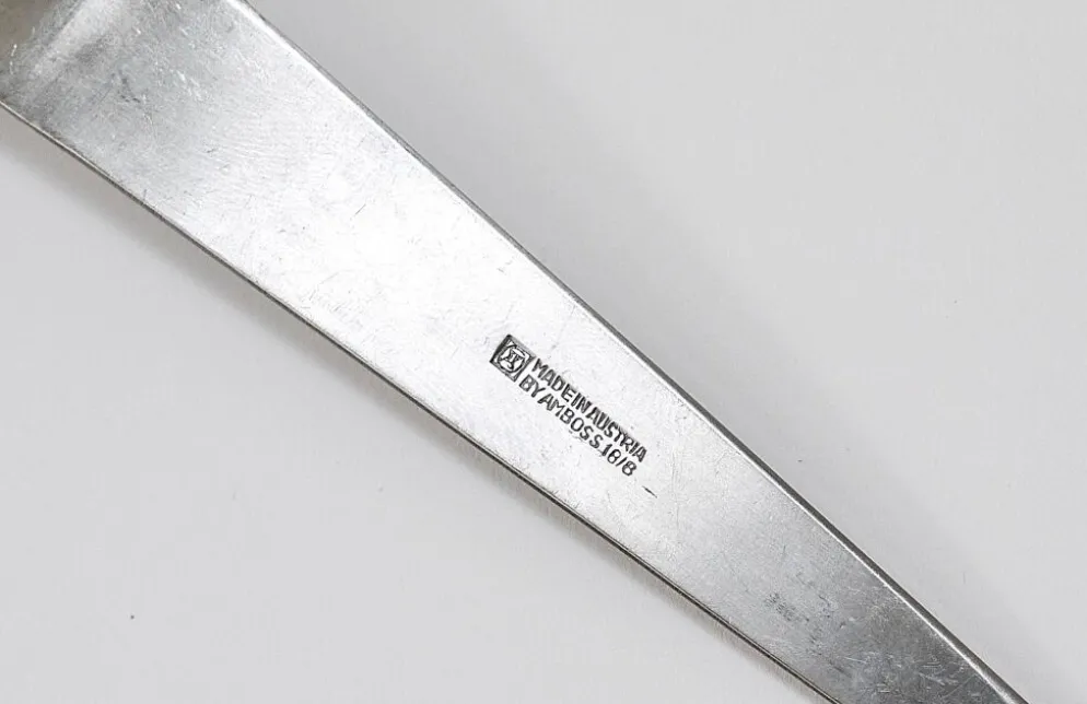 Jusqu'à 7 Sporks de fête mi-siècle (Cuillère & Fourchette) Flatware Göffel par Amboss Autriche